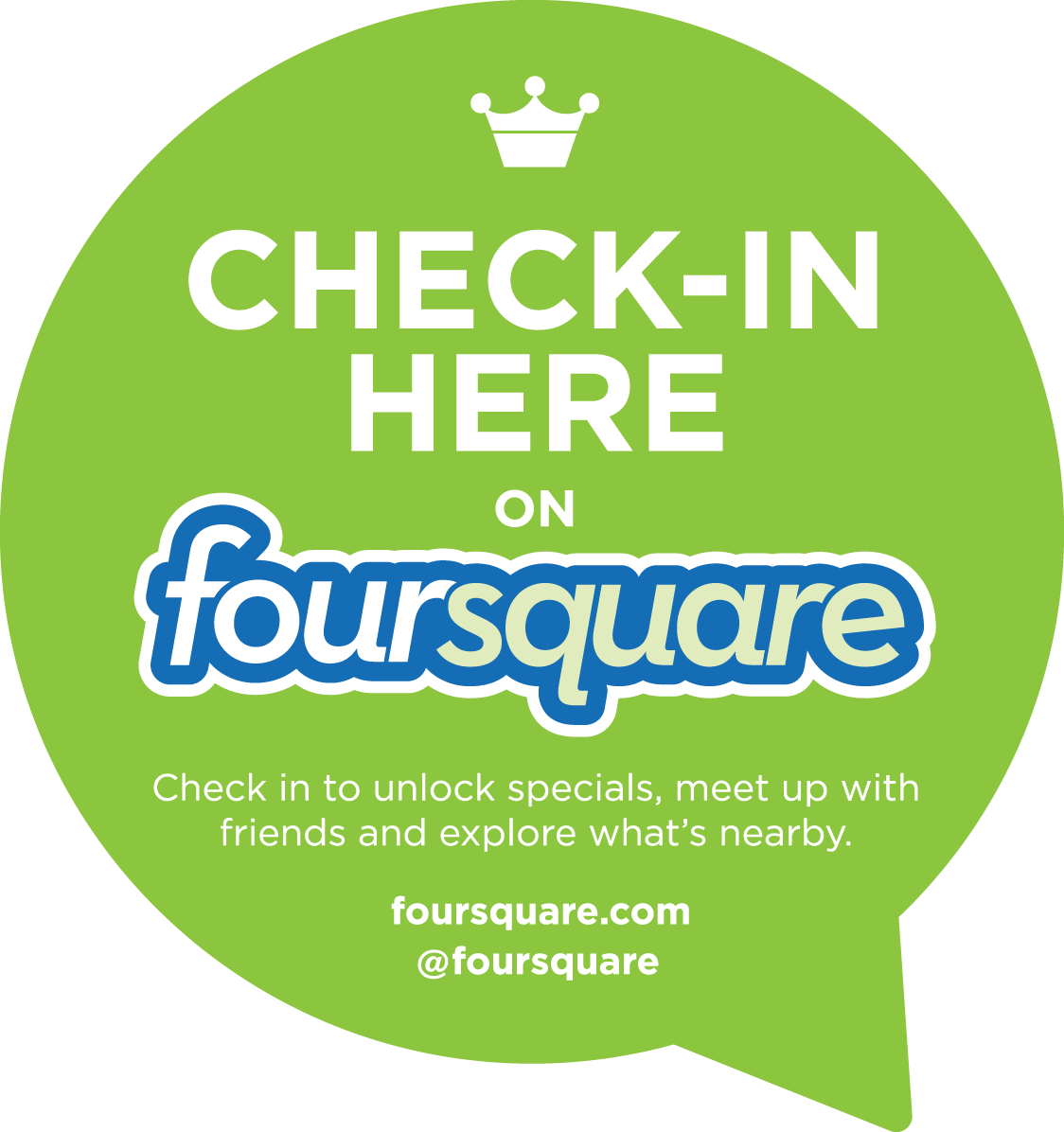 Foursquare Check-in For our Main Location in Omer